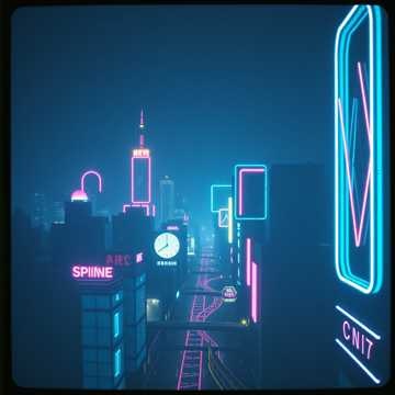 Neon Reverie (22)・ Night Walk  City Lights